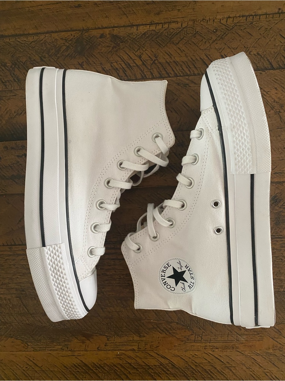 Converse Women’s White High-Top AllStar Platform Sneakers